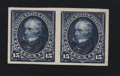 US 274P5 15c Clay Pair Proof on Stamp Paper XF NG SCV $1000 - Image 1 of 2