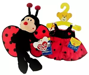 Build a Bear Love Bug SIN RELLENO 2011 Ladybug y Juego de Pulsera de Vestido a Juego - Imagen 1 de 5