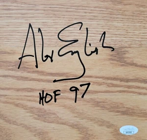 Alex English signed floorboard Denver Nuggets HOF 97 JSA coa - Picture 1 of 2