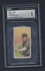 T206 BILL HINCHMAN - EPDG EL PRINCIPE DE GALES - CLEVELAND NAPS - CSG GRADED