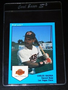 1989 PROCARDS LAS VEGAS STARS CARLOS BAERGA CARD #9