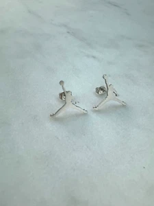 Pendientes Jordan - Pendientes Michael Jordan Jumpman - Tachuelas de plata - Baloncesto - Imagen 1 de 3