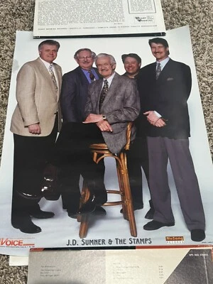 Rare JD Sumner & Stamps Quartet Poster 20X16  Blackwood Brothers Ed Enoch 20x16 - Image 1 of 3