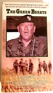 The Green Berets (VHS, 1990)(War) John Wayne, David Janssen, Jim Hutton! - Imagen 1 de 6