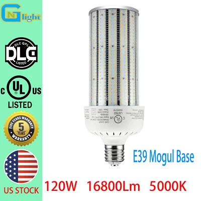 LED Corn Cob Bulb 120W For Warehouse Parking Lot Garage Light 5000K Daylight - Image 1 of 4