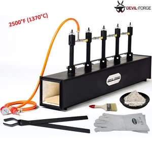 DEVIL-FORGE DFPROF5 Gas Propane Forge Farrier Burner Furnace +Tongs AU (NEW) - Bild 1 von 14
