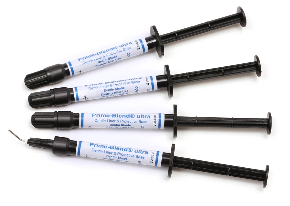 PRIME DENTAL Prime Dent - 4 X 2g Prime Blend Ultra Dentin Liner Base With Tips FREE SHIPPING