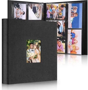 Album Fotografici 6x4", 600 Foto Slip in Copertina Lino Personalizzabile Slip in Tasche - Foto 1 di 9