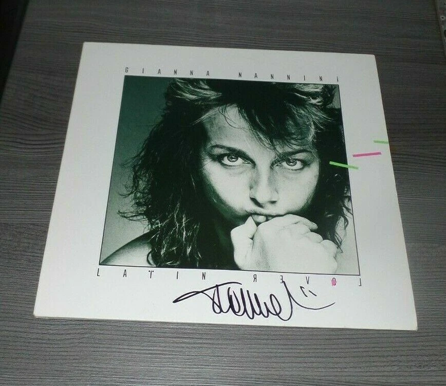 GIANNA NANNINI, original signed Vinyl/LP *Latin Lover* + LP -- AUSVERKAUF - Bild 1 von 1