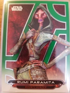 2018 Topps Star Wars Galactic Files #ACW-37 Rumi Paramita VERDE 146/199 - Foto 1 di 1