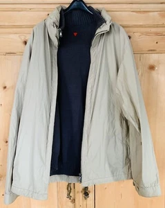 Schöne Jacke ICEBERG Beige Anthrazit Windjacke Strick Gr. 50 L Top! - Bild 1 von 6