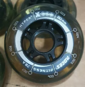 Roces Hyper X-360 80mm 78a ruedas patín en línea paquete de 4 - Imagen 1 de 3