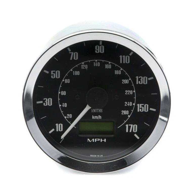 SMITHS CLASSIC 100MM BLACK SPEEDOMETER 0-170MPH ELECTRONIC FAST POSTAGE - Image 1 of 4