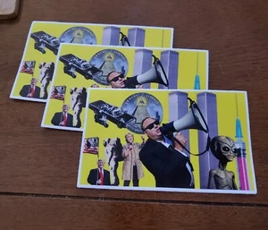 Conspiracy Theory STICKERS 4x6 HEAVY DUTY WEATHER PROOF VINYL - Picture 1 of 24