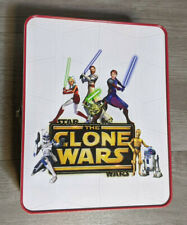 2009 Boîte à lunch en étain Star Wars The Clone Wars étui de rangement en métal, Ahsoka, Ventress