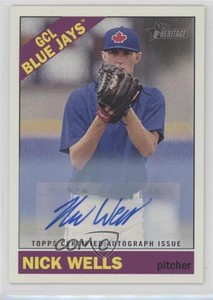 2015 Topps Heritage Minor League Edition Real One Auto Nick Wells #ROA-146 Auto