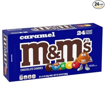 M&M'S Chocolate Candy, Caramel , 1.41 oz, 24 count - Image 1 of 4