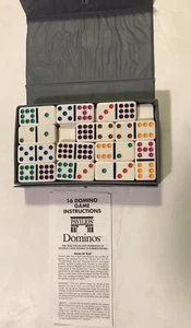 Padiglione gioco domino vintage 16 con custodia - Foto 1 di 2