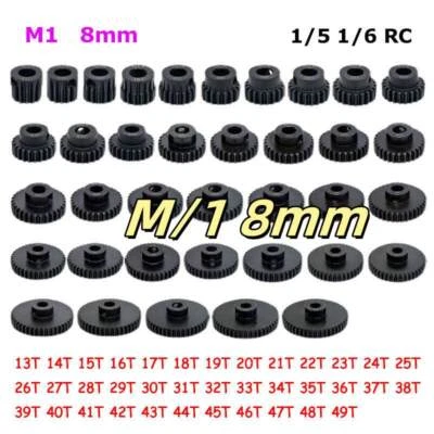 13T 14T 15T 16T 17T 18T 19T- 49T Pinion Motor Gearbox for 1/5 1/6 RC Car M/1 8mm - Image 1 of 4