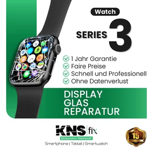 Apple Watch 3 Wyświetlacz Przednie szkło Naprawa Szkło Wymiana✅ 24 godziny! - Zdjęcie 1 z 5