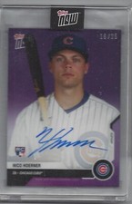 NICO HOERNER 2020 TOPPS NOW ROAD TO OPENING DAY AUTO ROOKIE CARD /25 CUBS - STAR