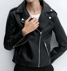 Mango Echtleder Biker Jacke 2XL - Bild 1 von 7