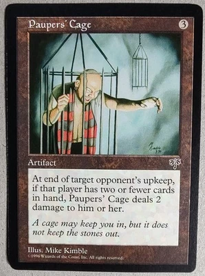 Paupers' Cage - Mirage (MIR) - Rare- EX+ - Magic the Gathering - MTG - Image 1 of 2