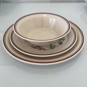 Corning Corelle Abundance Pattern Set Bowls and Plates Set of 17 Vntg - Picture 1 of 9