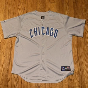 Vintage Chicago Cubs grau genäht Majestic Trikot Gr. XL - Bild 1 von 9