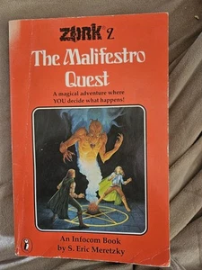 RPG Zork The Malifestro Quest Book Solo Adventure - Imagen 1 de 2