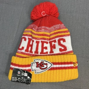 NFL New Era Kansas City Chiefs Unisex Winter Knit Cuffed Pom Beanie Stocking Mütze - Bild 1 von 7