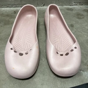 Crocs Kadee Schuhe Ballerinas abgerundete Spitze Slipper pink Damengröße 12 - Bild 1 von 14