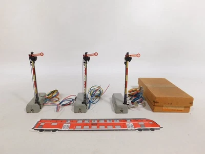 3x Märklin H0 AC 7039 Main Signal Semaphore Signal 1x Box #DV31-1 - Image 1 of 4