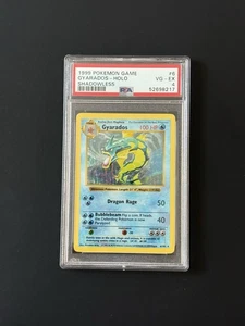 Gyarados Holo - 6/102 - Base Set Shadowless Vintage Pokémon Card - PSA 4 - Picture 1 of 2