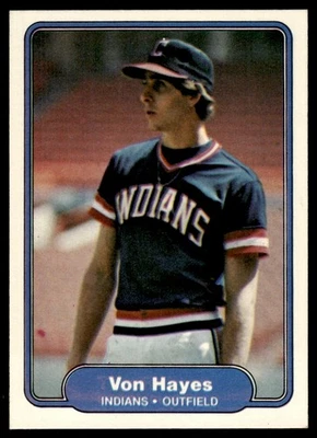 1982 Fleer Von Hayes Rookie Cleveland Indians #371 - Image 1 of 2