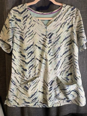 Healing Hands Large Scrub Top - Image 1 of 3