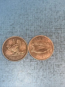 2-1943 1963 Irland 1 Penny Münze KM 11 - Bild 1 von 2