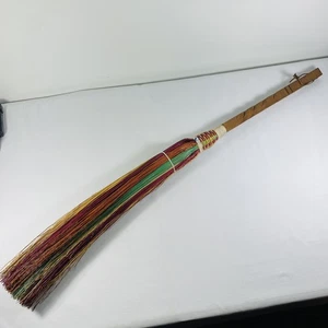 Vintage Berea College Crafts Student Industries Broom Kentucky Multi Colored - Bild 1 von 11