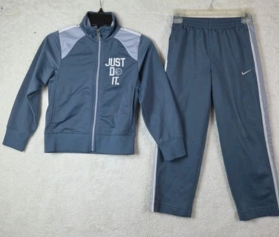 Traje de chándal para niños Nike 2 piezas gris Just Do It talla 5  Foto 1 de 4