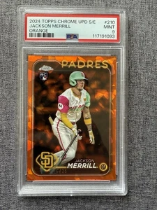 Actualización cromada Topps Sapphire Series Jackson Merrill Orange 2024/25 PSA 9 - Imagen 1 de 2
