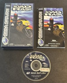 Sega Saturn ROAD RASH Game 1994 ELECTRONIC ARTS Boxed with Manual PAL EA