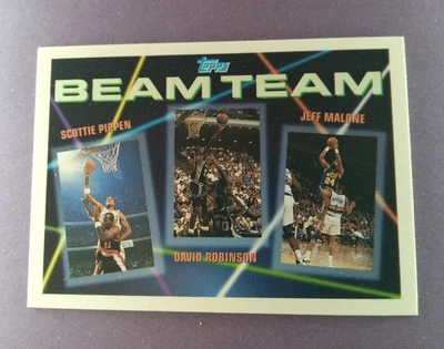 1992-93 Topps - Beam Team David Robinson, Scottie Pippen, Jeff Malone #6 Foto 1 de 2