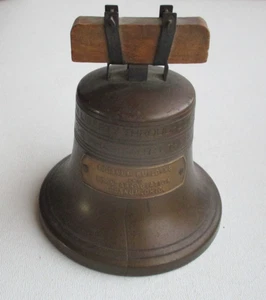 Arcanum Ohio Building & Loan Assocation Liberty BELL BANK Without Key VTG Brass - Picture 1 of 11