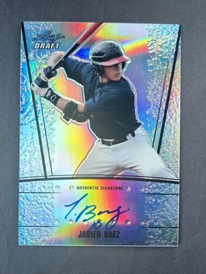 2011 Leaf Metal Draft - Prismatic #AU-JB2 Javier Baez RC Auto /99 - Image 1 of 2