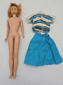 Vintage GERADES BEIN Puppe rote Haare rote Augen 1963 Mattel Made in Japan - Bild 1 von 10