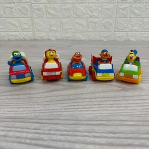 Tyco PreSchool Toys Set of 5 Sesame Street Characters Die Cast Cars Vintage 90s - Picture 1 of 13