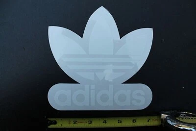 ADIDAS Zapatos Calzado Zapatillas de Skateboarding OG Transparente Blanco Rayas Hoja PEGATINA Foto 1 de 4