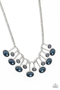 Paparazzi Necklace Abstract Adornment - Blue - Picture 1 of 3