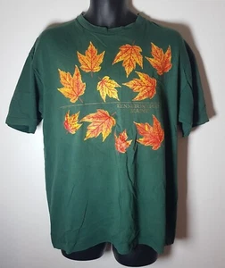 T-shirt vintage punto singolo Maine verde autunno grande - Foto 1 di 4