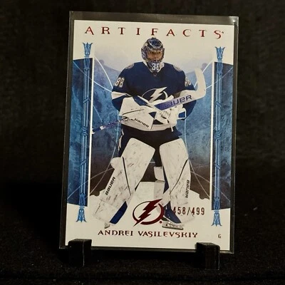 Andrei Vasilevskiy 2022-23 Artifacts Ruby Parallel /499  Lightning #151 - Image 1 of 2